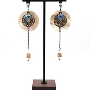 Auskarai „Baltos atspalviai“