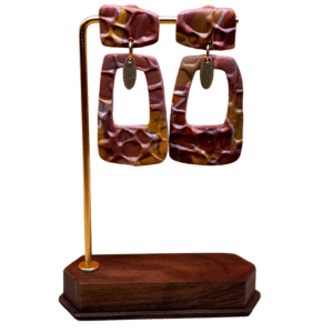 Auskarai "Molinukai" - Rudi su atspalviais