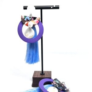 Auskarai „Kutas“ – Šviesiai mėlyni