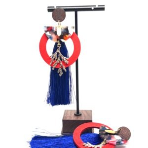 Auskarai „Kutas“ – Mėlyni