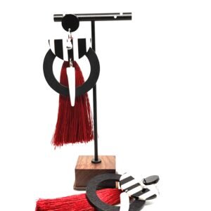 Auskarai „Kutas“ – raudoni