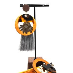 Auskarai „Kutas“ – Sidabriniai ir Auksiniai