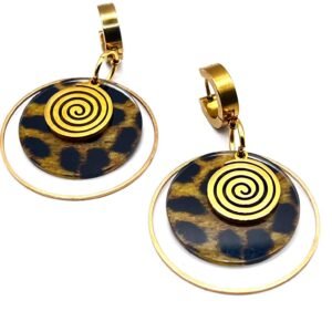 Auskarai „Leo“ auksinis