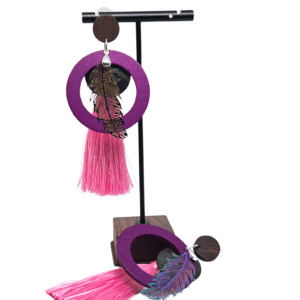 Auskarai „Kutas“ – Rožiniai