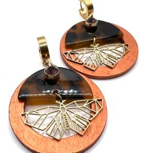 Auskarai „Bronziniai drugeliai“