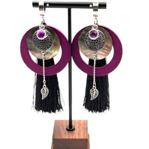 Auskarai  „Purpurinė žara“